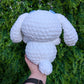 HECHO A PEDIDO Jumbo Kawaii Japonés Perro Blanco Conejito Crochet Peluche