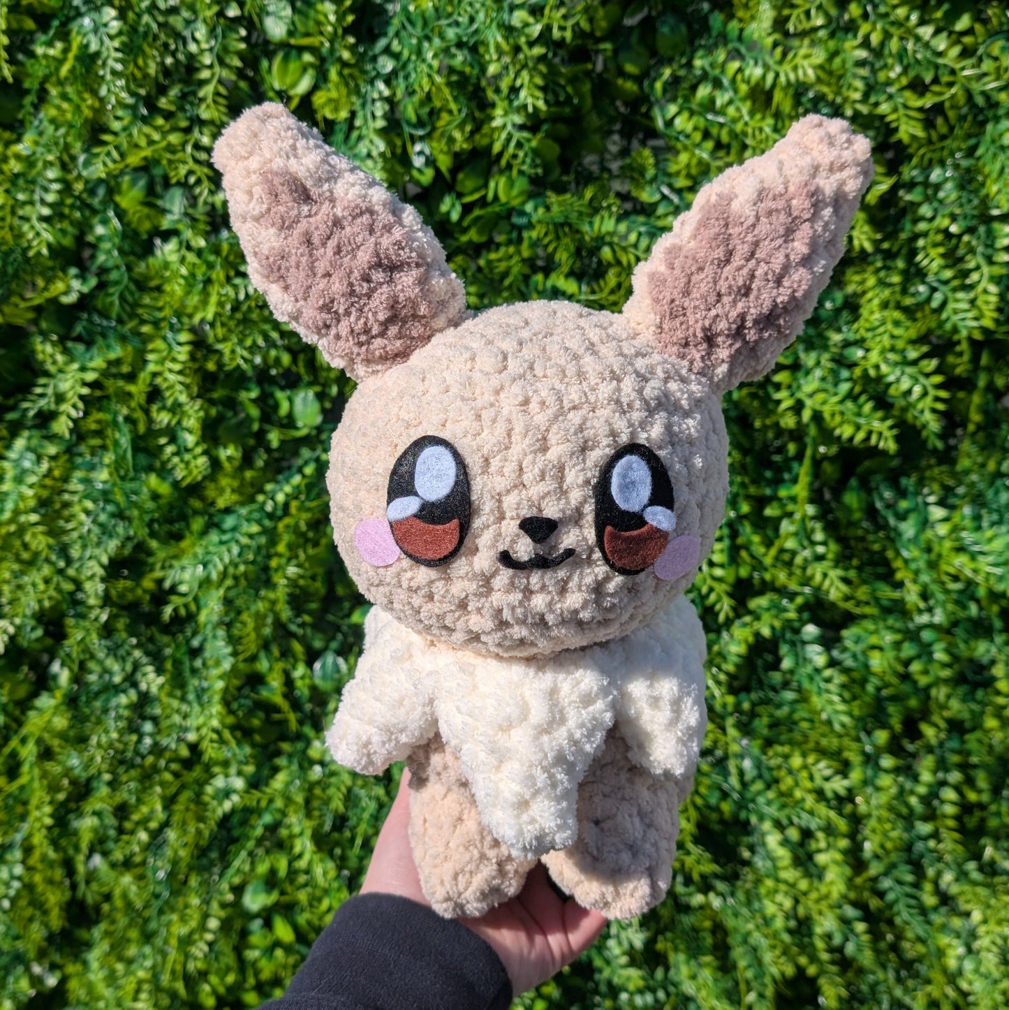 Jumbo Fuzzy Fox Pocket Monster Crochet Plushie