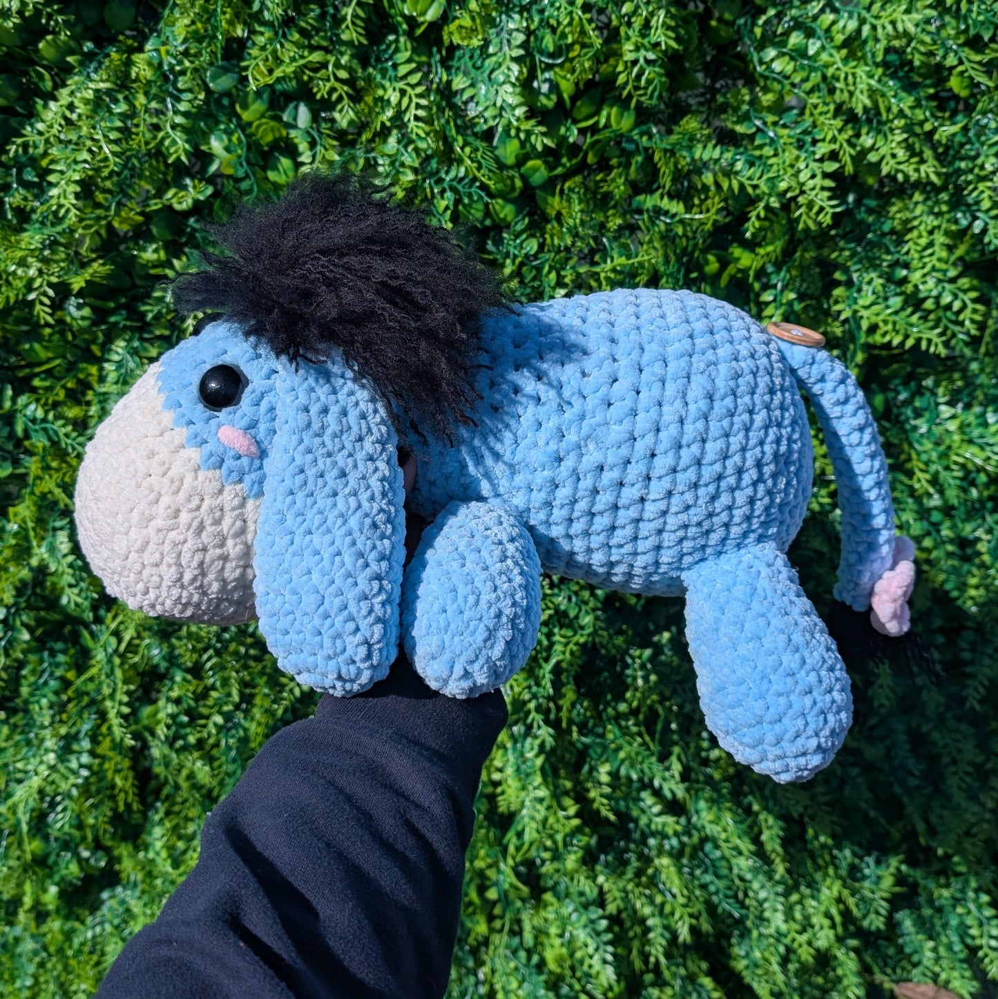 Jumbo Sad Sleepy Donkey Friend Crochet Plushie