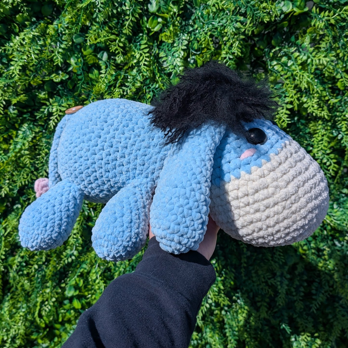 Jumbo Sad Sleepy Donkey Friend Crochet Plushie