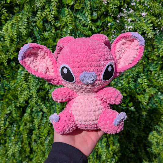 Pink Alien Family Friend Crochet Plushie