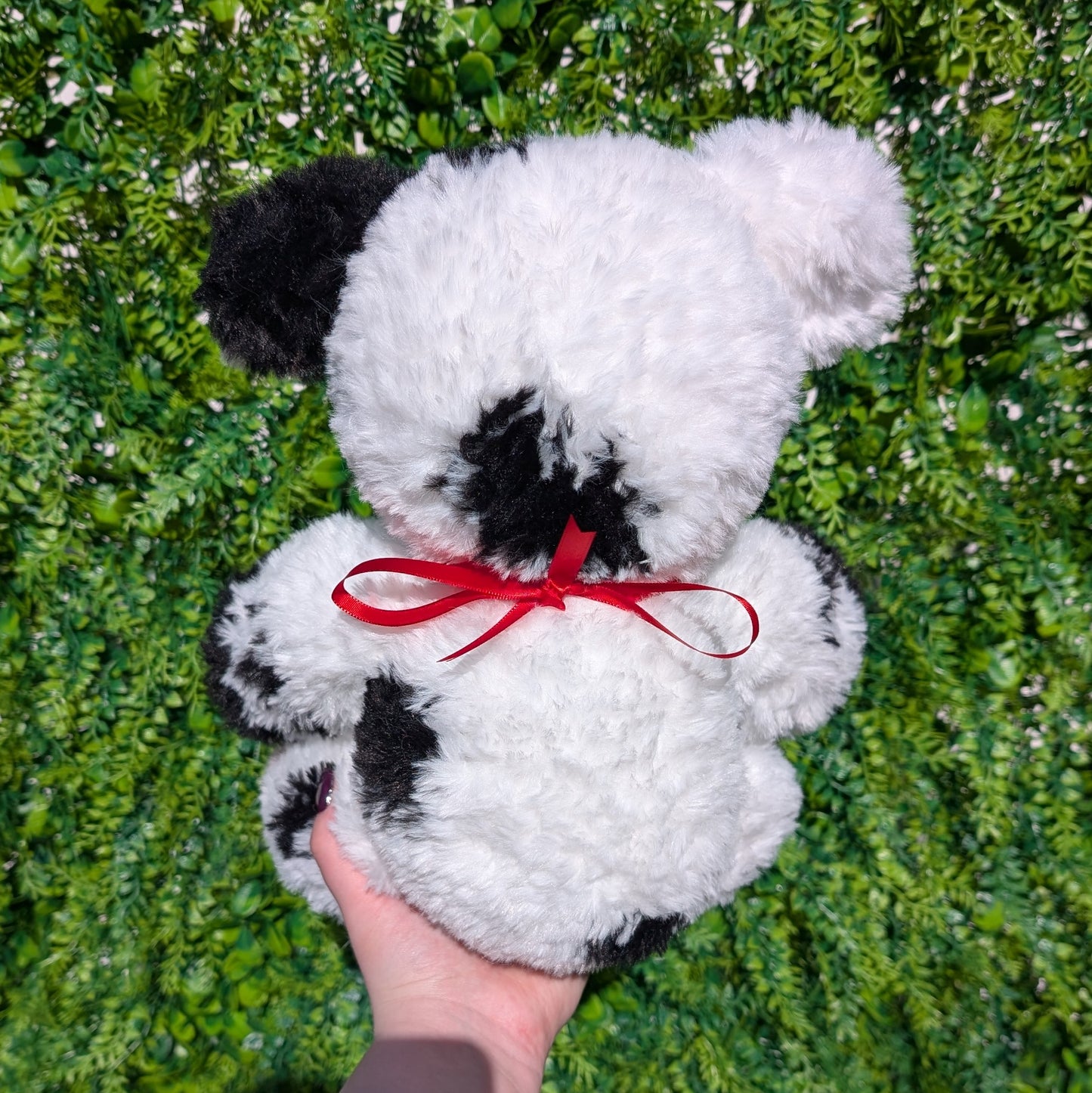 Jumbo Fluffy Sitting Cow Crochet Plushie