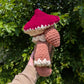 Brown Mossy Shroomkin Mushroom Plushie