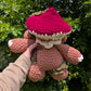 Brown Mossy Shroomkin Mushroom Plushie