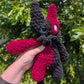 Black & Red Mori the Vessel Crochet Plushie