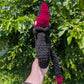 Black & Red Mori the Vessel Crochet Plushie