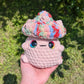 Muted Pink Chunky Mushroom Pal Crochet Plushie