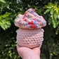 Muted Pink Chunky Mushroom Pal Crochet Plushie
