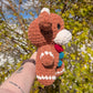 Jumbo Gingerbread Cow Crochet Plushie
