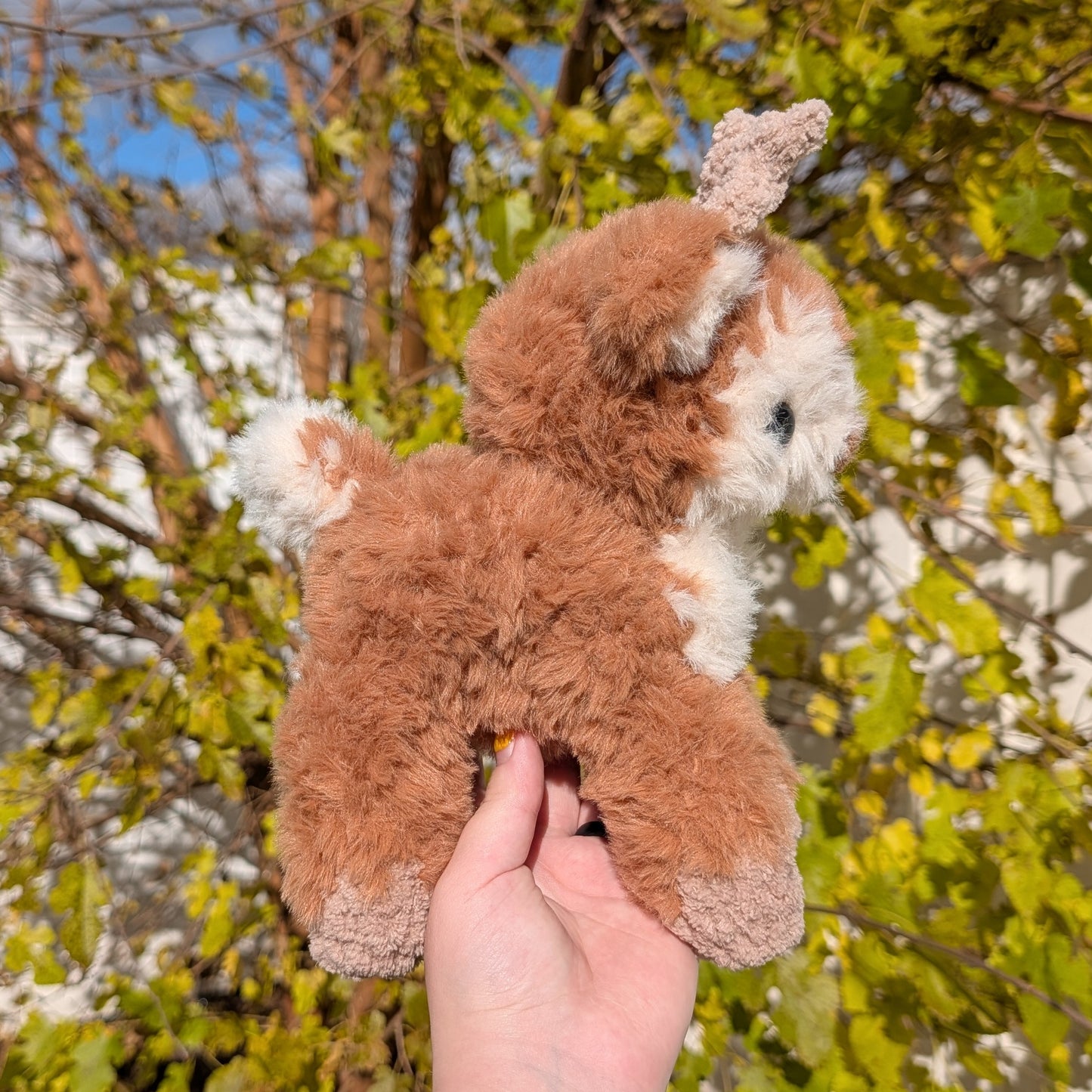 Fluffy Reindeer Crochet Plushie