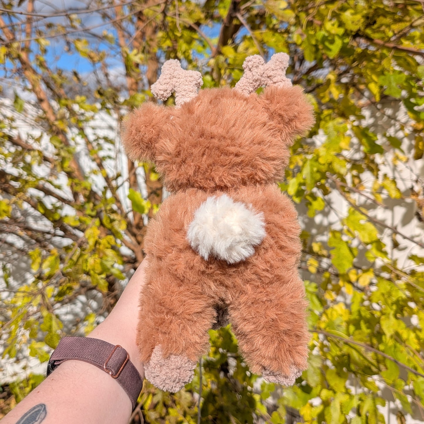 Fluffy Reindeer Crochet Plushie