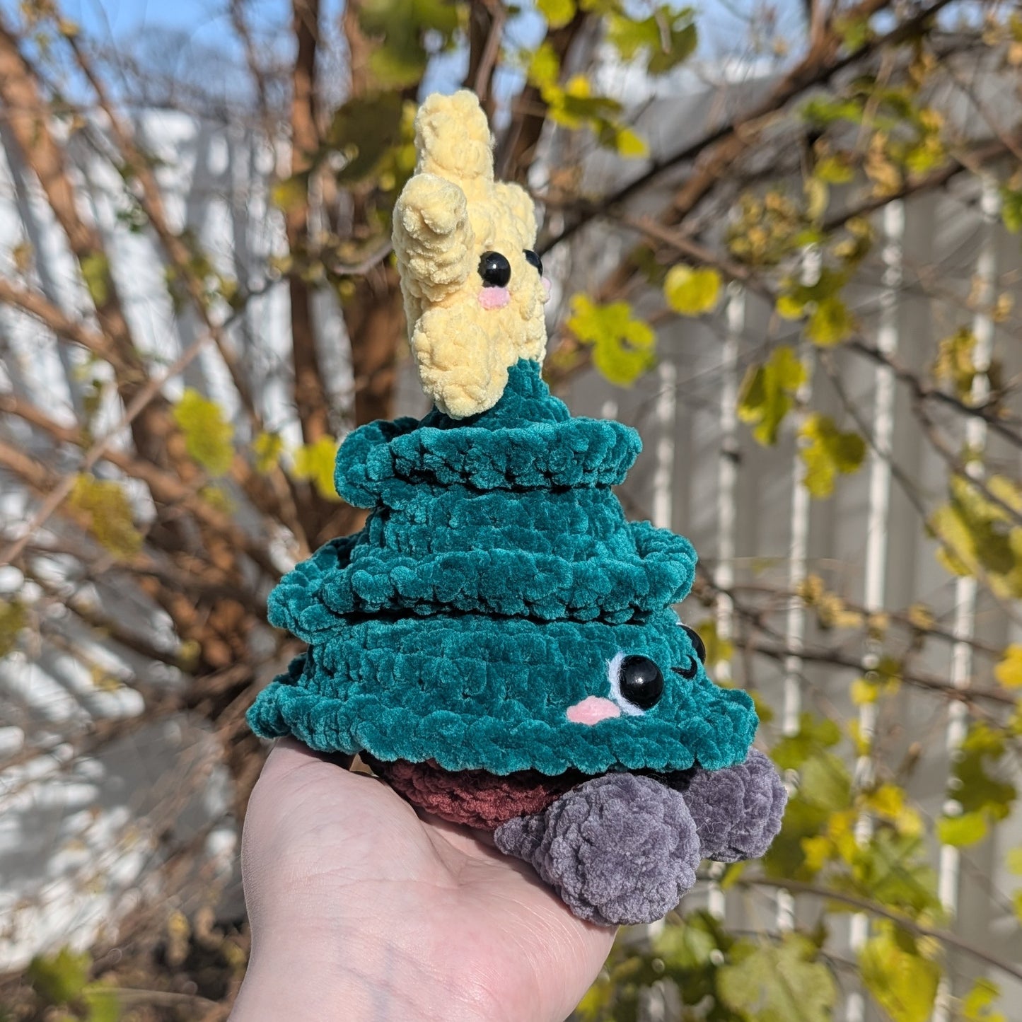Kawaii Christmas Tree Crochet Plushie