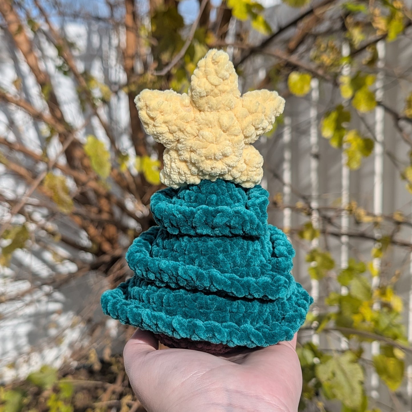 Kawaii Christmas Tree Crochet Plushie