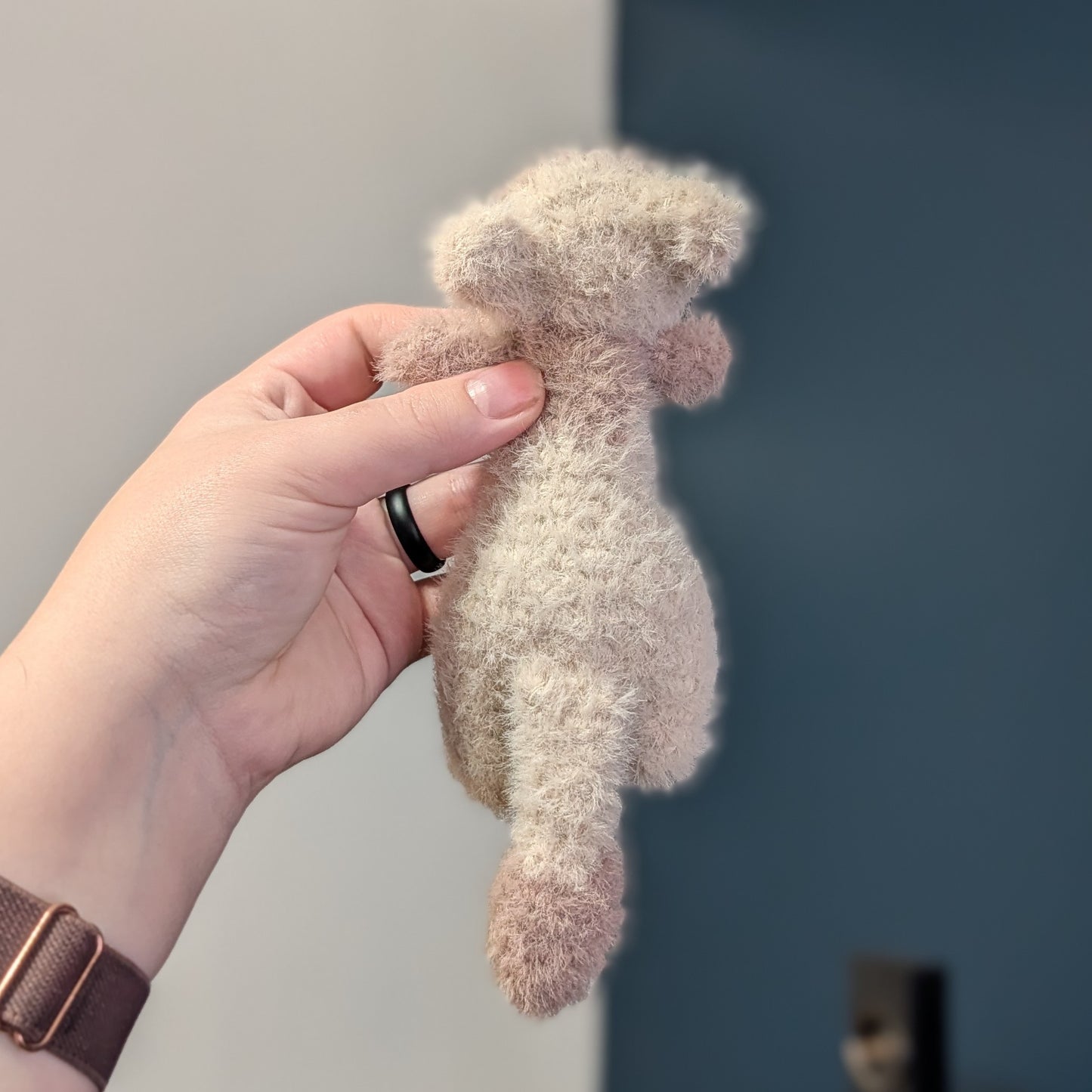 Weighted Fuzzy Floppy Ferret Crochet Plushie