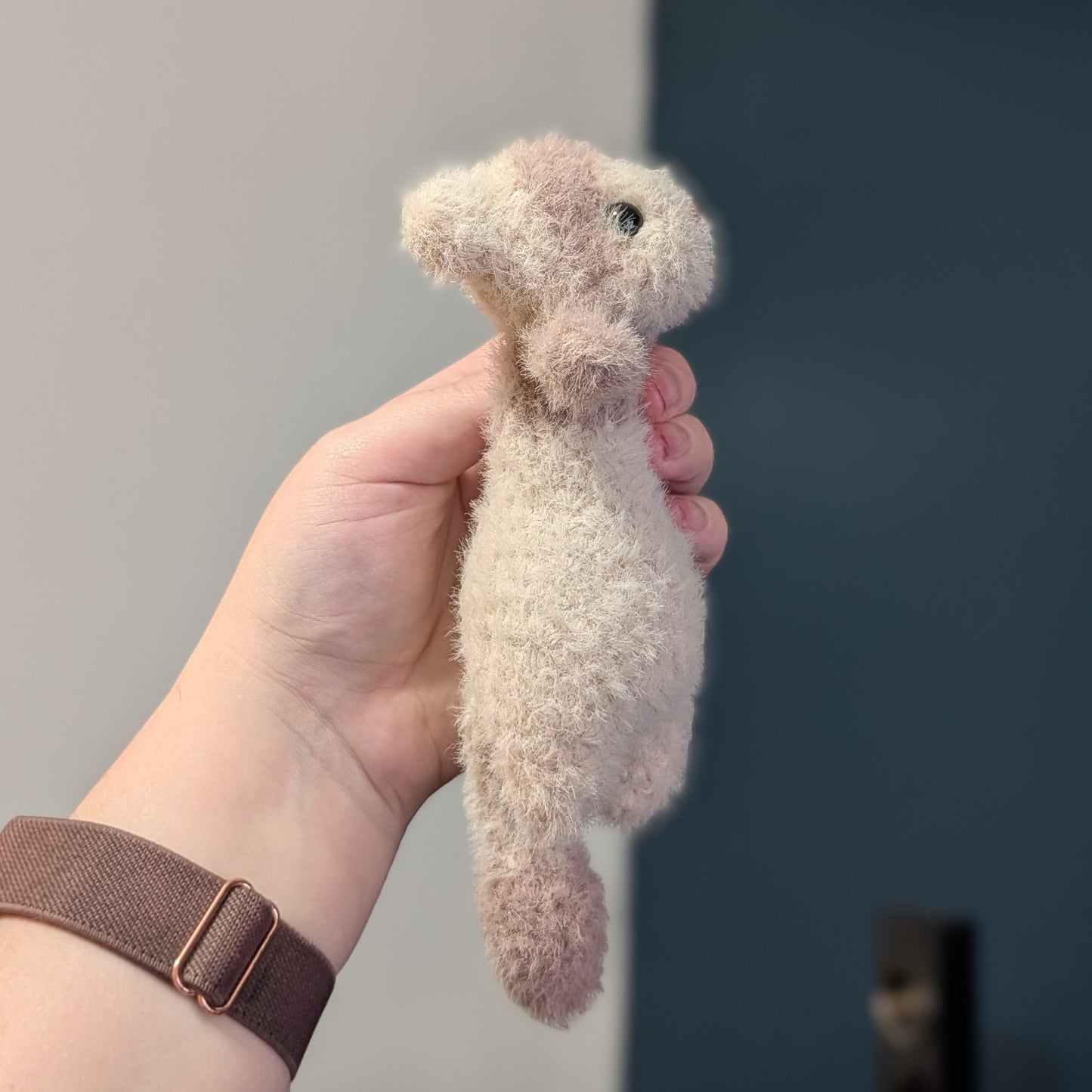 Weighted Fuzzy Floppy Ferret Crochet Plushie