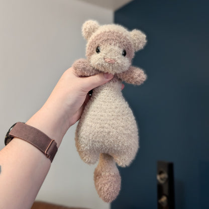 MADE TO ORDER Weighted Fuzzy Floppy Ferret Crochet Plushie