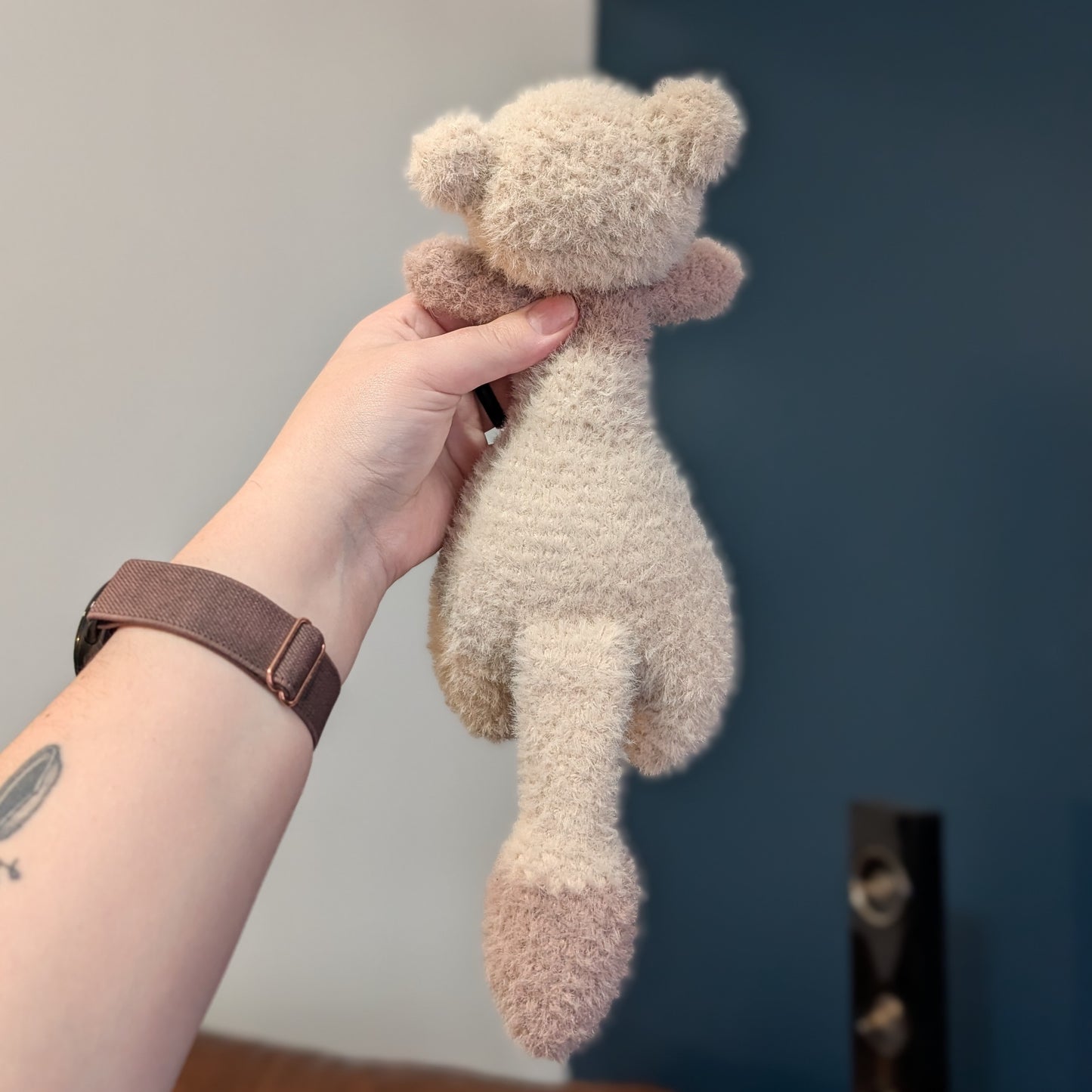 Weighted Fuzzy Floppy Ferret Crochet Plushie