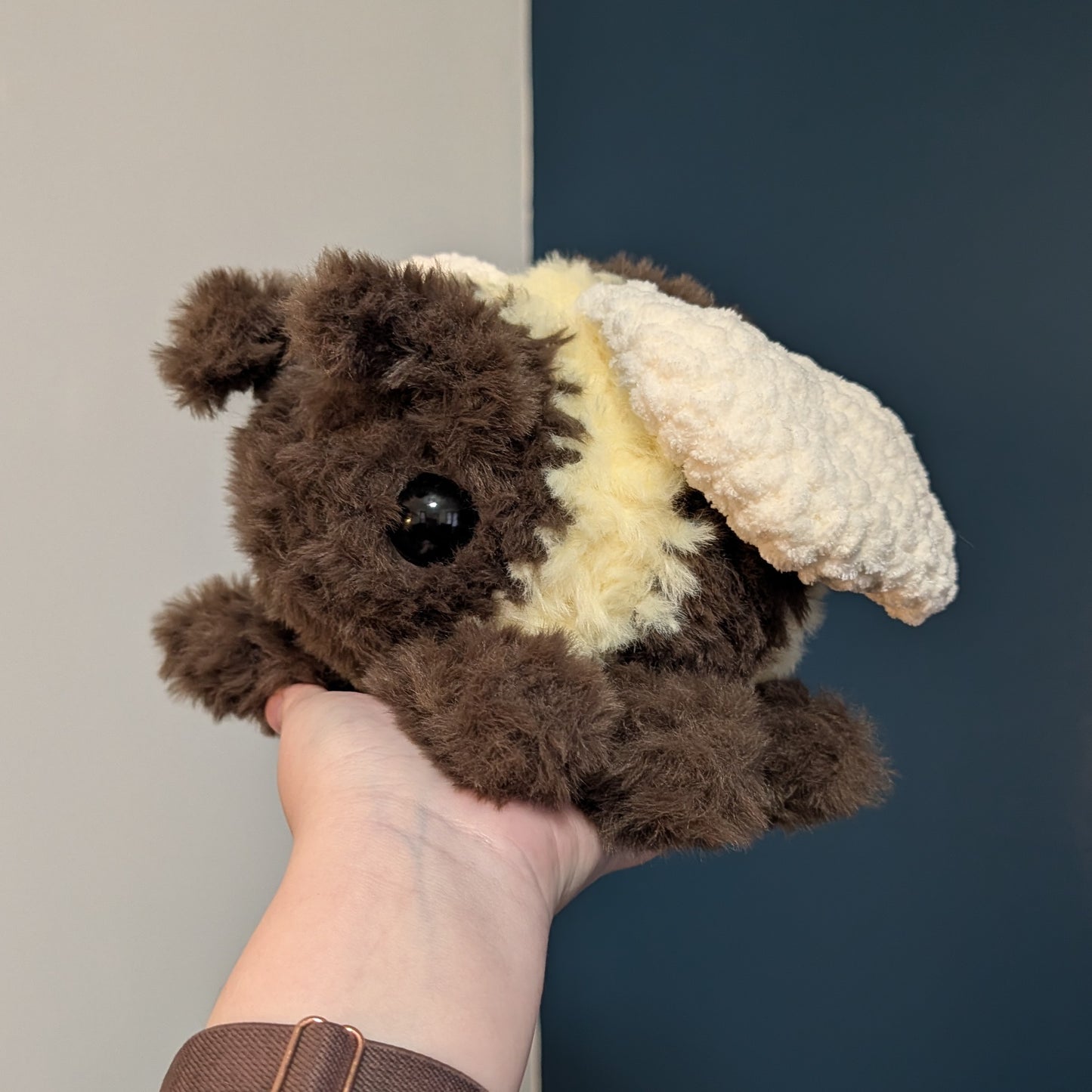 Fluffy Carpenter Bee Crochet Plushie