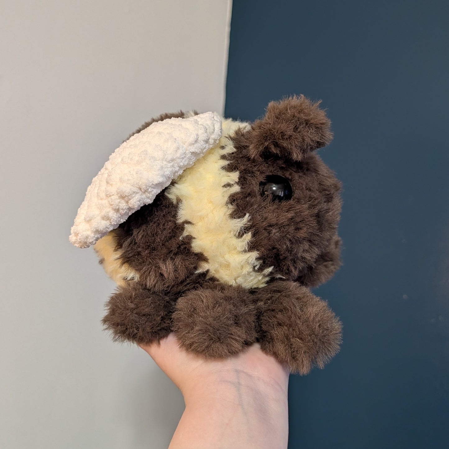 Fluffy Carpenter Bee Crochet Plushie