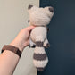 Weighted Fuzzy Raccoon Snuggler Crochet Plushie