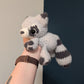 Weighted Fuzzy Raccoon Snuggler Crochet Plushie