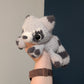 Weighted Fuzzy Raccoon Snuggler Crochet Plushie