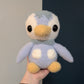 Weighted Fuzzy Water Penguin Crochet Plushie