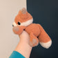 Weighted Fuzzy Fox Snuggler Crochet Plushie