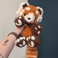 MADE TO ORDER Jumbo Fluffy Red Panda Snuggler Crochet Plushie