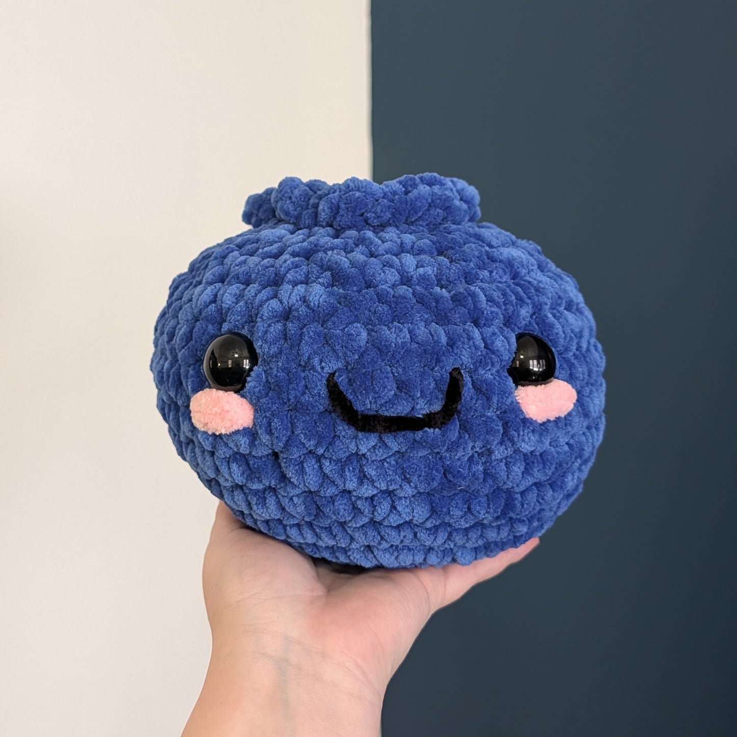 MADE TO ORDER Jumbo Blueberry Crochet Plushie