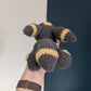 Weighted Fuzzy Dark Fox Crochet Plushie