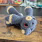 Weighted Fuzzy Dark Fox Crochet Plushie