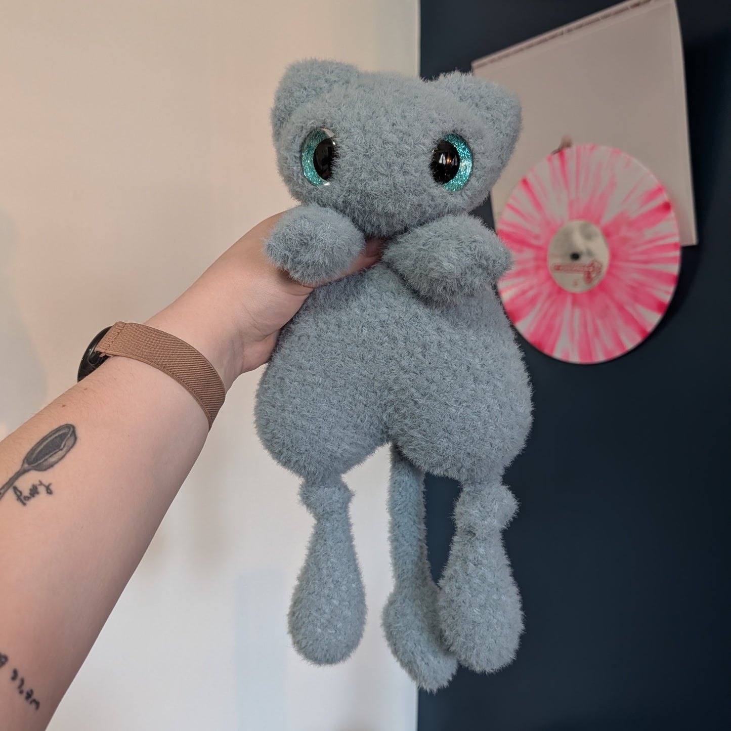 Jumbo Fuzzy Shiny Legendary Space Cat Snuggler Crochet Plushie