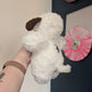 Weighted Fluffy Soup Belly Puppy Dog Crochet Plushie