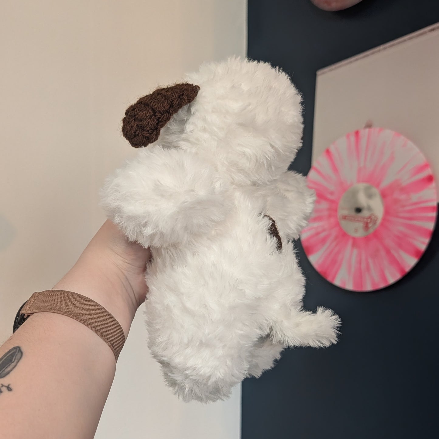 Weighted Fluffy Soup Belly Puppy Dog Crochet Plushie