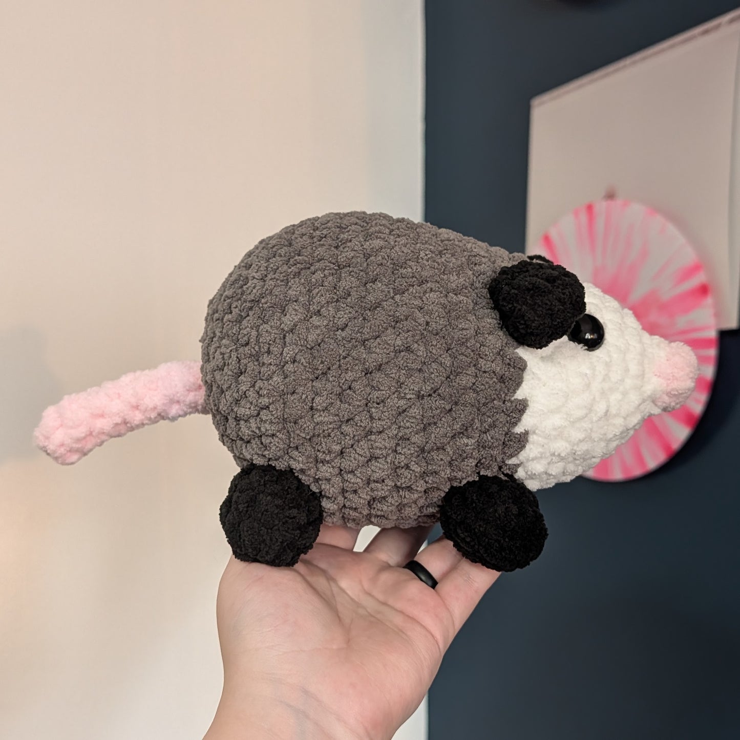 Cowboy or Plain Opossum Crochet Plushie