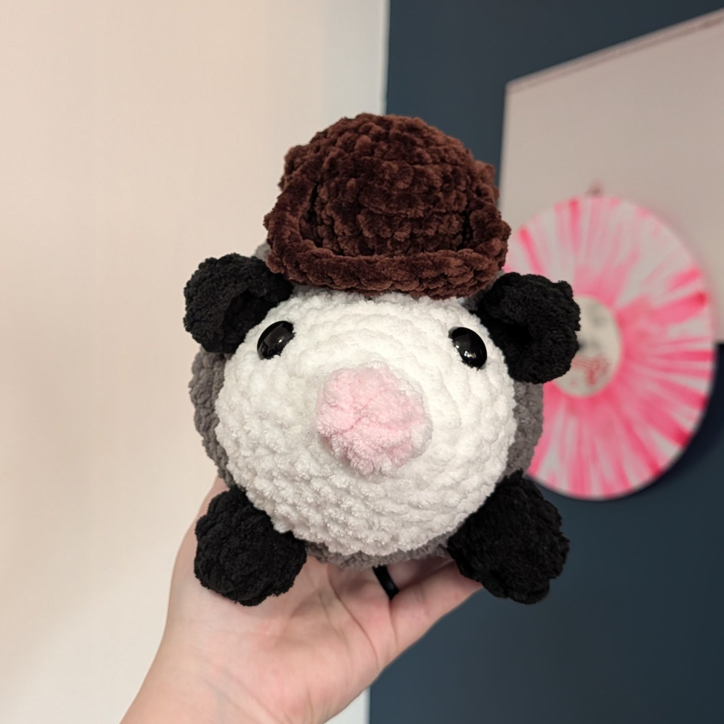 Cowboy or Plain Opossum Crochet Plushie