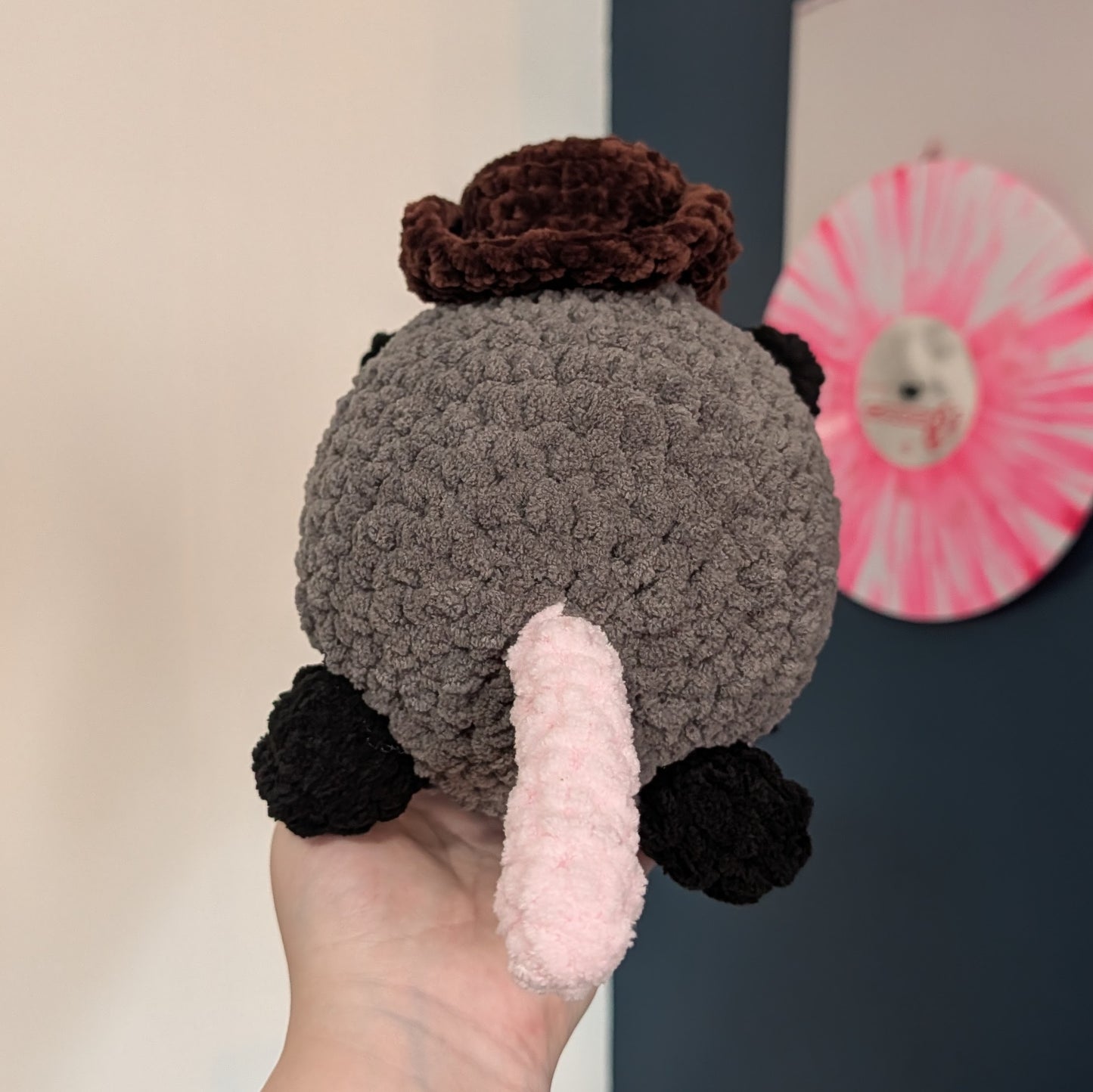 Cowboy or Plain Opossum Crochet Plushie