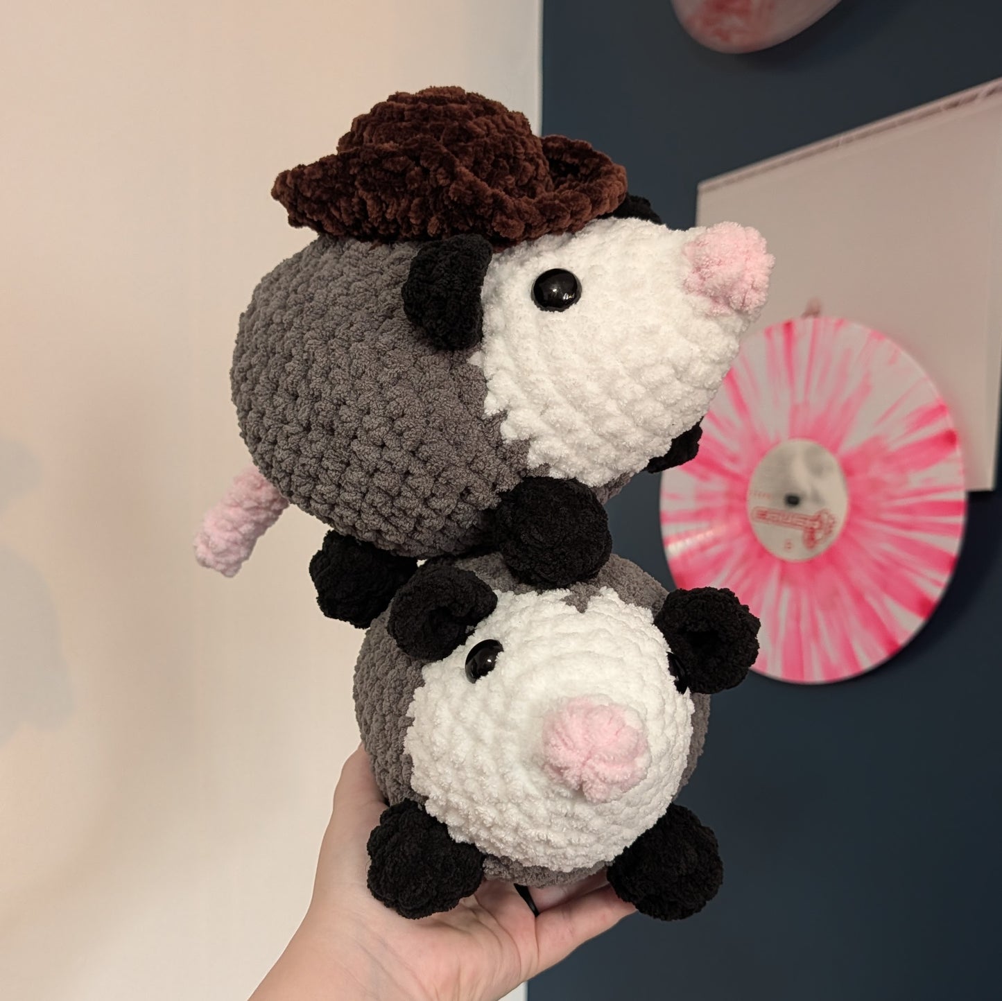 Cowboy or Plain Opossum Crochet Plushie