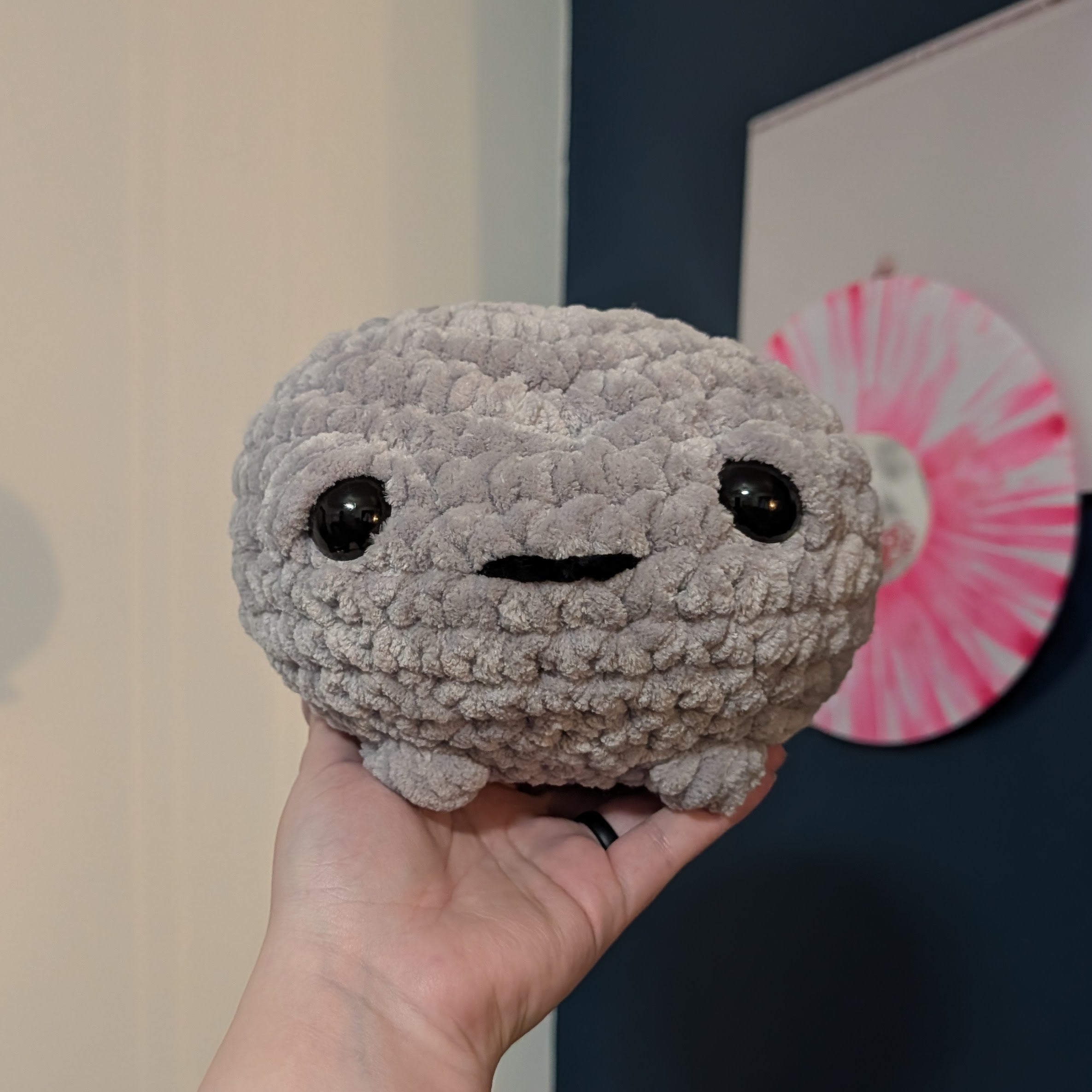 Jumbo Sad Grumpy Rain Frog Crochet Plushie – Delarae's Creations