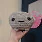 Jumbo Sad Grumpy Rain Frog Crochet Plushie
