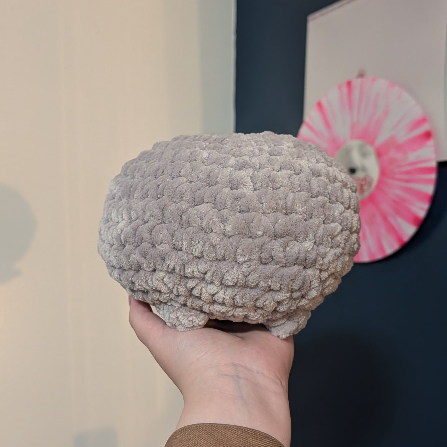 Jumbo Sad Grumpy Rain Frog Crochet Plushie