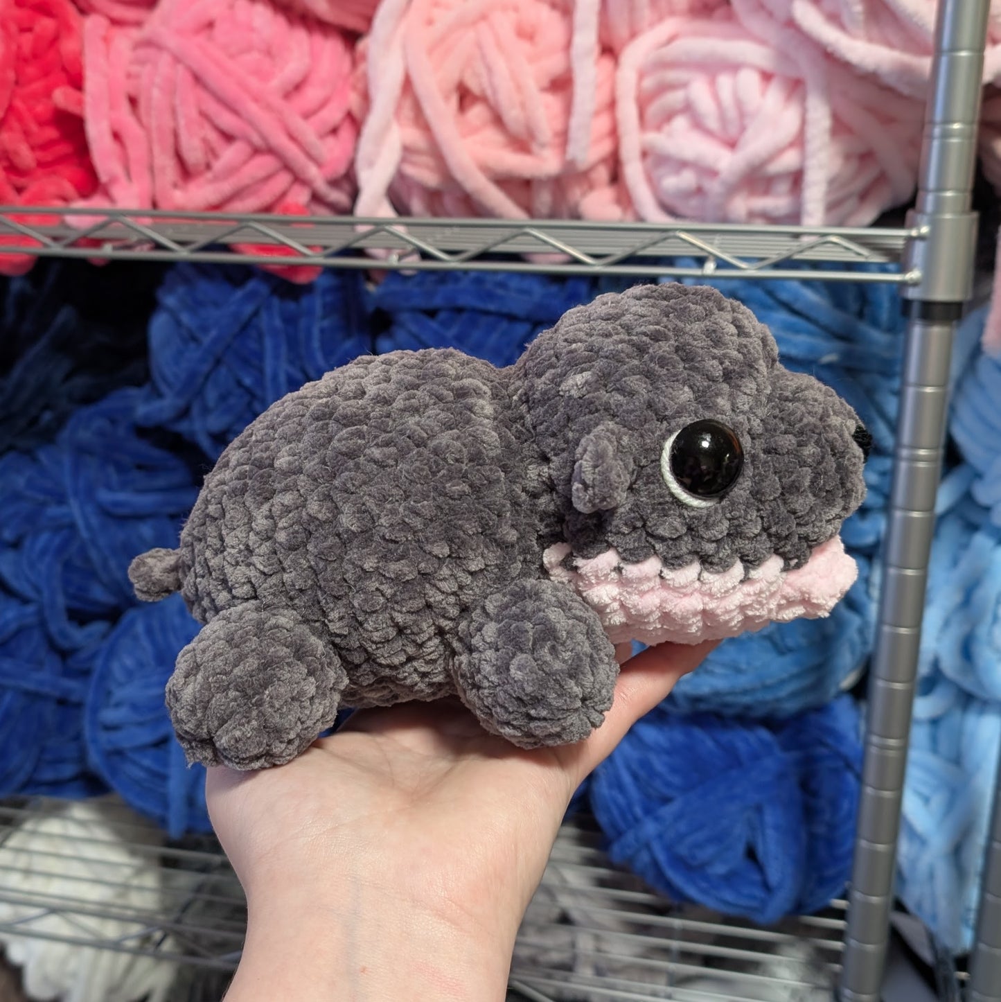 Moo Deng Baby Hippo Crochet Plushie [Archived]