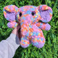 Lavender Pastel Elephant Crochet Plushie