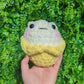 Fuzzy Banana Frog Crochet Plushie
