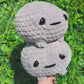 Jumbo Sad Grumpy Rain Frog Crochet Plushie