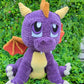CUSTOM ORDER Jumbo Purple Video Game Dragon Crochet Plushie [Archived]