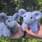 Fuzzy Baby Elephant Crochet Plushie