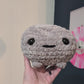 Jumbo Sad Grumpy Rain Frog Crochet Plushie