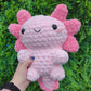 Jumbo Pink Axolotl Crochet Plushie